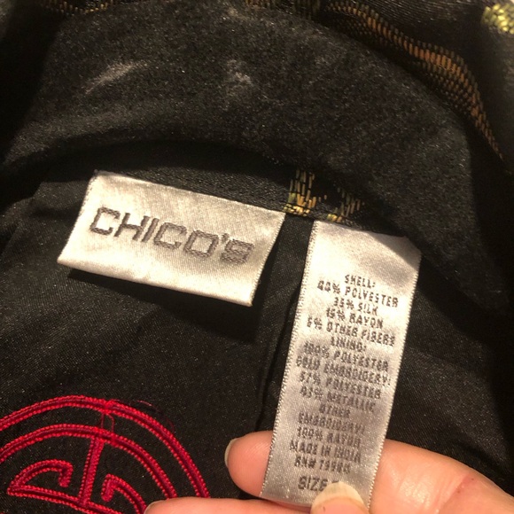 Chico’s Vintage Chinese Patchwork Jacket - 788 $70 or $65 w/offer - Picture 2 of 8